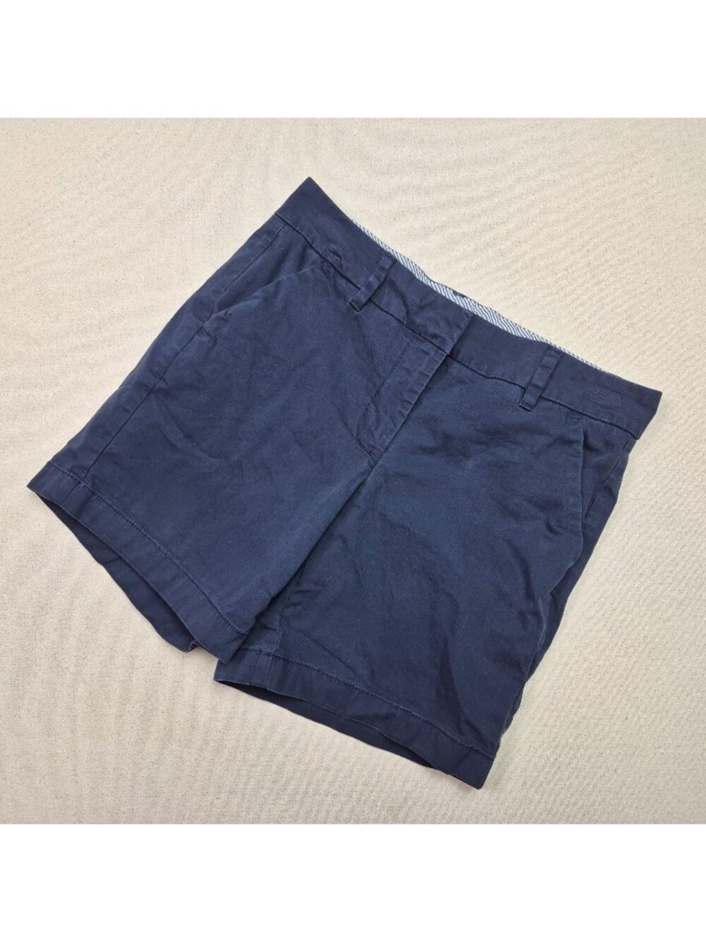 Tommy Hilfiger Women's Navy Blue High Rise Chino Shorts Sz 4